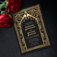 Gold-Gotische Vampir-Kathedrale Hochzeit
