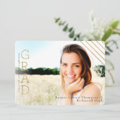 GOLD GRAD ANKÜNDIGUNG (Stehend Vorderseite)