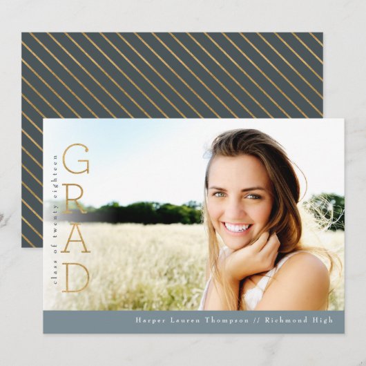 GOLD GRAD ANKÜNDIGUNG (Vorne/Hinten)