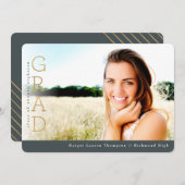 GOLD GRAD EINLADUNG (Vorne/Hinten)