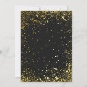 Gold Grad Party Moderne Graduierungsparty Einladun Einladung (Rückseite)