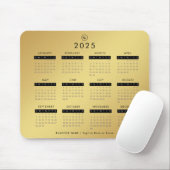 Gold Gradient 2023 Calendar Benutzerdefiniertes Fi Mousepad (Mit Mouse)