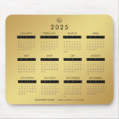Gold Gradient 2023 Calendar Benutzerdefiniertes Fi Mousepad (Vorne)