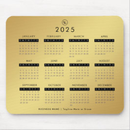 Gold Gradient 2023 Calendar Benutzerdefiniertes Fi Mousepad