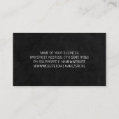 Gold Gradient Bar | Muster des Weißblechs Visitenkarte (Rückseite)