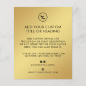 Gold Gradient Custom Business Logo & Social Media Flyer (Hinten)