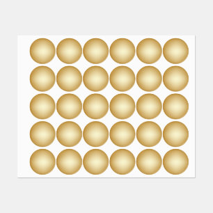 Gold Gradient Dot Etiketten