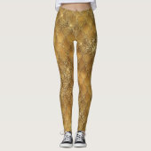 Gold Gradient Dragon Scales Leggings (Vorderseite)