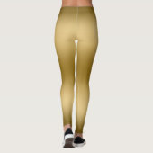 Gold Gradient Hintergrund Leggings (Rückseite)