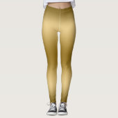 Gold Gradient Hintergrund Leggings (Vorderseite)