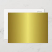Gold Gradient Imitats belichten Hintergrund Postkarte (Vorne/Hinten)