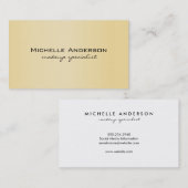 Gold Gradient Visitenkarte (Vorne/Hinten)