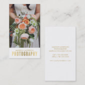 Gold Gradient | Visitenkarten für Fotografie Visitenkarte (Vorne/Hinten)