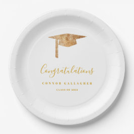 Gold Graduation Party Pappteller