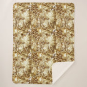 GOLD GRAPE-BLÄTTER SHERPADECKE (Vorderseite)