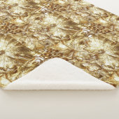 GOLD GRAPE-BLÄTTER SHERPADECKE (3/4)