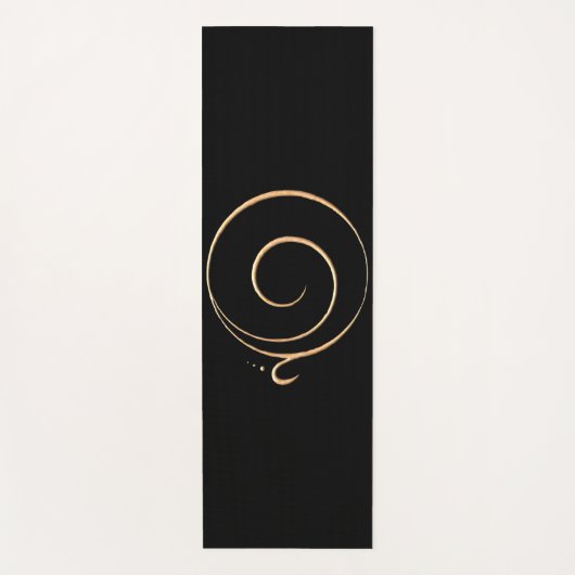 Gold Gratitude Yogamatte (Vorderseite)