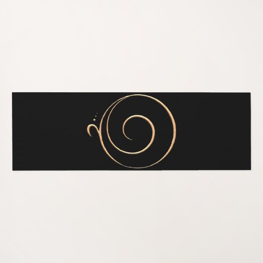 Gold Gratitude Yogamatte (Rückseite (Horizontal))