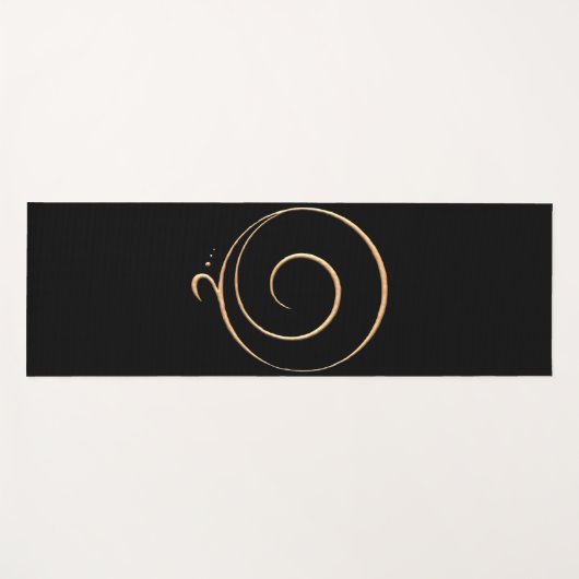 Gold Gratitude Yogamatte (Vorderseite (Horizontal))