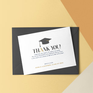 Gold Grau Danke Retro-Typografie