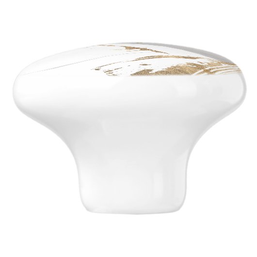 Gold & Grau Keramikknauf (Seitenansicht)