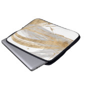 Gold & Grau Laptopschutzhülle (Vorne Knopf)