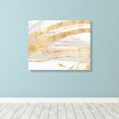 Gold & Grau Leinwanddruck (Insitu (Holzboden))