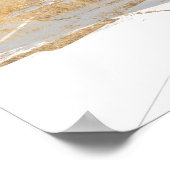 Gold & Grau Poster (Ecke)