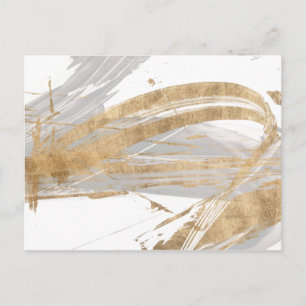 Gold & Grau Postkarte