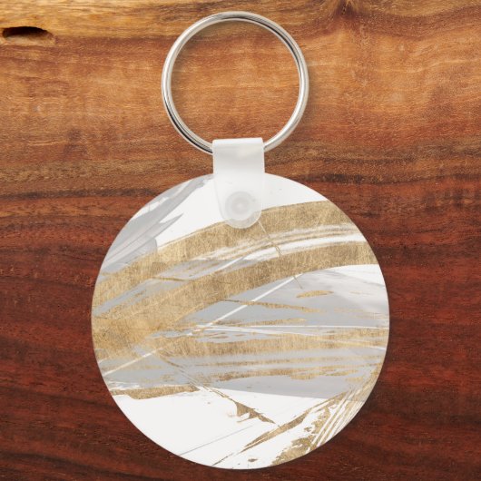 Gold & Grau Schlüsselanhänger (Vorderseite)