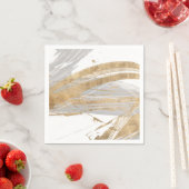 Gold & Grau Serviette (Beispiel)