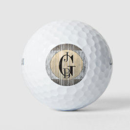 Gold, Graue Marmor und Streifenmuster Golfball