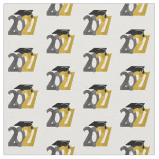 Gold Gray Abschlussklasse 2027 Stoff