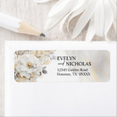 Gold Gray Bloral Peony Blume Hochzeit Return (Insitu)