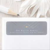 Gold Gray Elegance Diamond Geo Deko Wedding (Insitu)