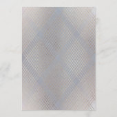 Gold Gray Elegance Diamond Geo Deko Wedding Menükarte (Rückseite)