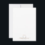 Gold & Gray Script Monogram White Wedding Dankeskarte<br><div class="desc">Hochzeit danke Karte. Gold & Gray Monogram. Weißer Hintergrund.</div>