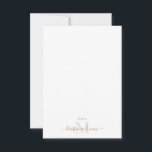 Gold & Gray Script Monogram White Wedding Dankeskarte<br><div class="desc">Hochzeit danke Karte. Gold & Gray Monogram. Weißer Hintergrund.</div>