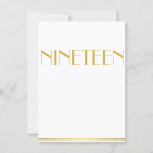 Gold Great Gatsby Wedding Table Cards 19 Einladung