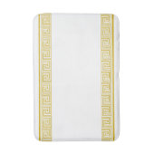 Gold Grecian Frieze Design Badematte (Vorderseite Vertikal)