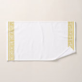 Gold Grecian Frieze Design Badhandtuch Set (Handtuch)