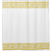 Gold Grecian Frieze Design Duschvorhang (Vorderseite)