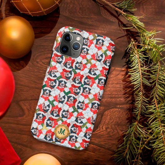 Gold Green Berner Mountain Niedlich Dog Weihnachte Case-Mate iPhone Hülle
