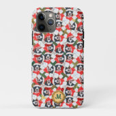 Gold Green Berner Mountain Niedlich Dog Weihnachte Case-Mate iPhone Hülle (Rückseite)