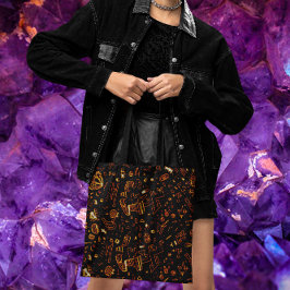 Gold Green Black Groovy Tasche