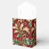 Gold Green Blätter Weihnachtsfeiertage Geschenkbox Geschenkschachtel (Geöffnet)