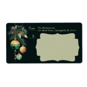 Gold Green Christmas Ornaments Shipping (Vorne)