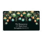 Gold Green Christmas Tree Ornaments (Vorne)