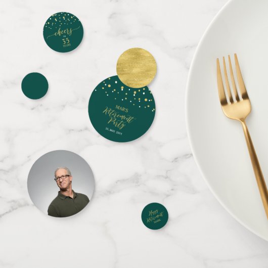 Gold Green Confetti Modernes Party Dekor Konfetti (Gruppe)