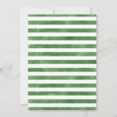 Gold Green Dinosaurier Einladung zum Geburtstag (Rückseite)